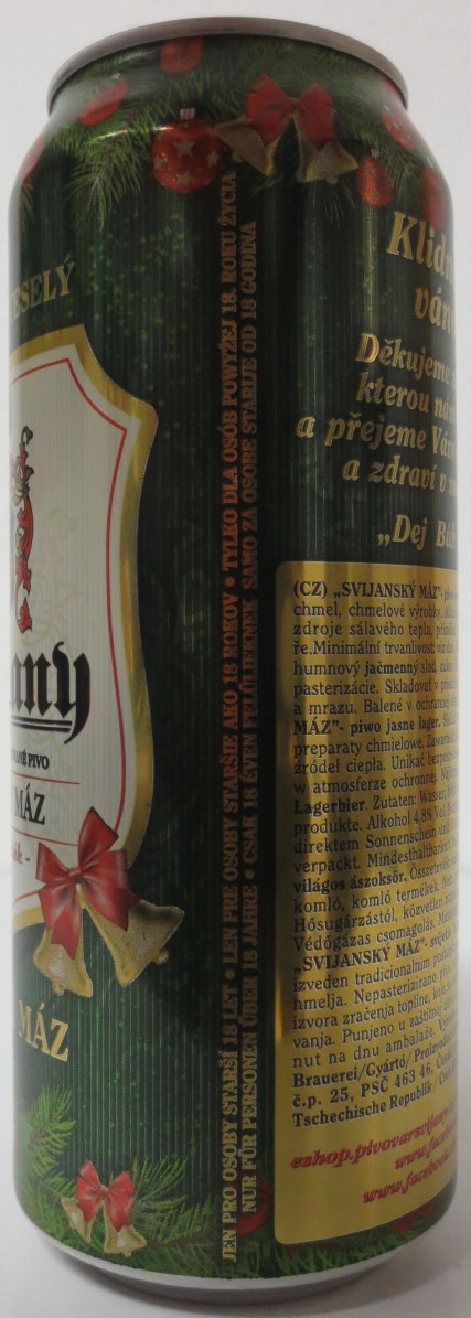 Svijany VÁNOČNÍ MÁZ (50cl) (B/O)
