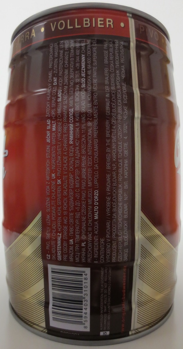 Budweiser Budvar Czech Imported Lager (5L) č.4