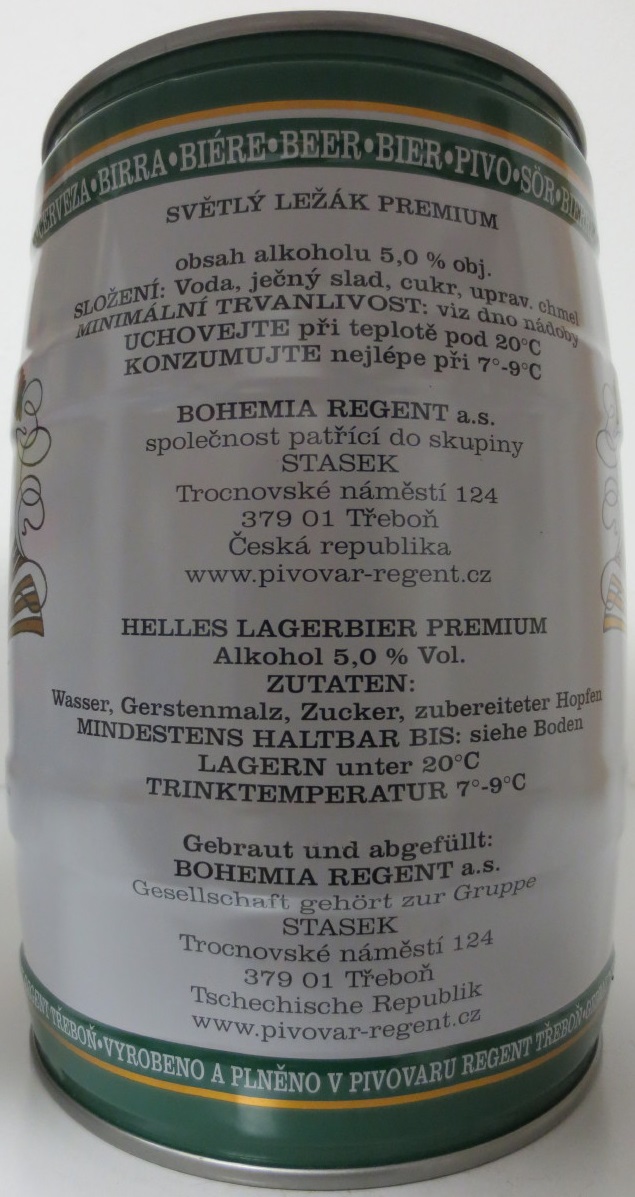 Bohemia regent (5L) Nr.1 