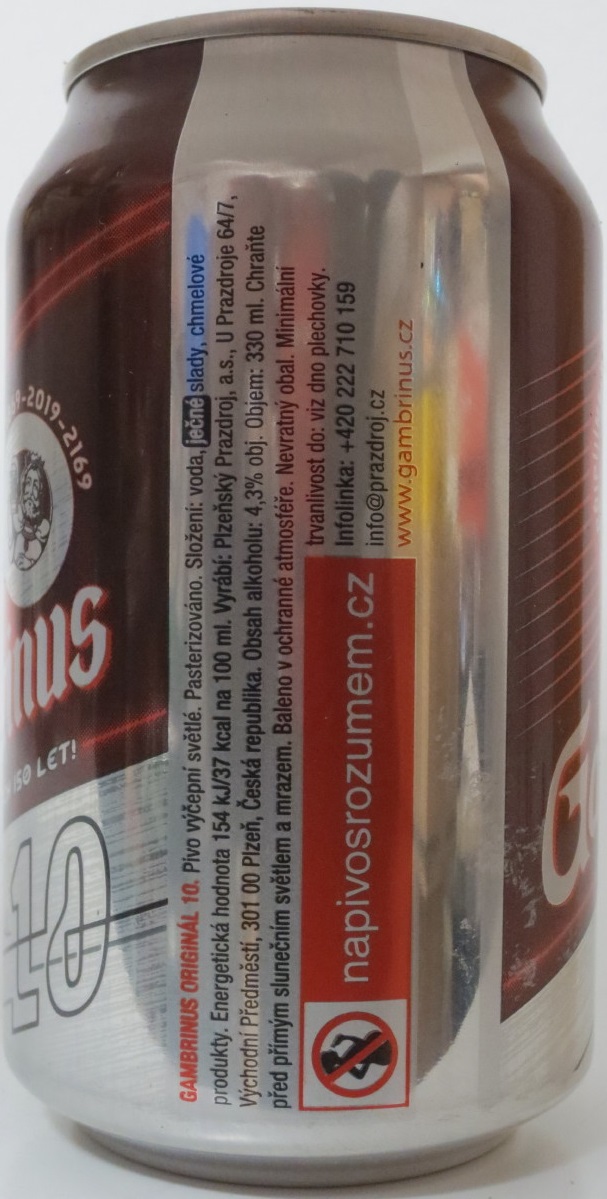 Gambrinus ORIGINÁL 10 150 (33cl) (B/O)