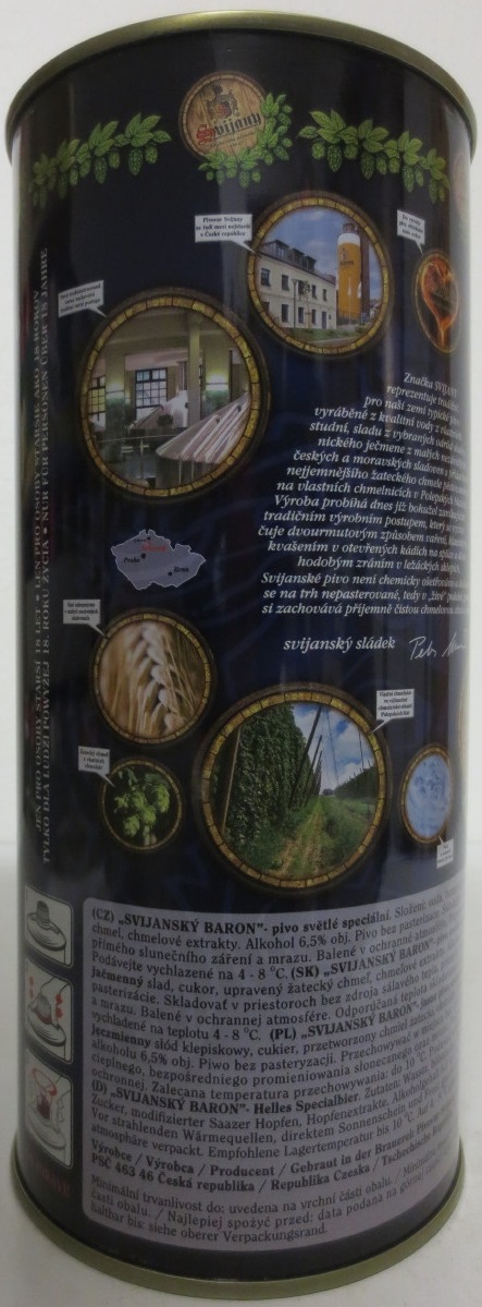 Svijany SVIJANSKÝ BARON Světlý speciál 1564 PLECHOVKA nejen PRO CHLAPY (200cl) č.1