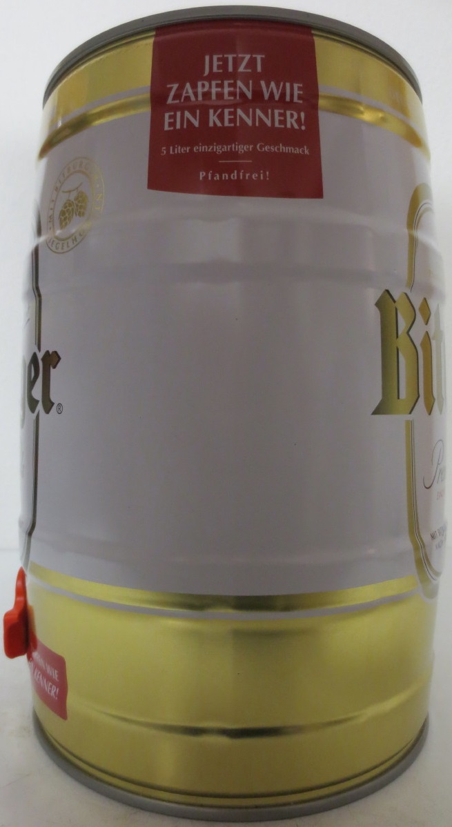 Bitburger Premium Pils JETZT ZAPFEN WIE EIN KENNER! (5L) Nr.1