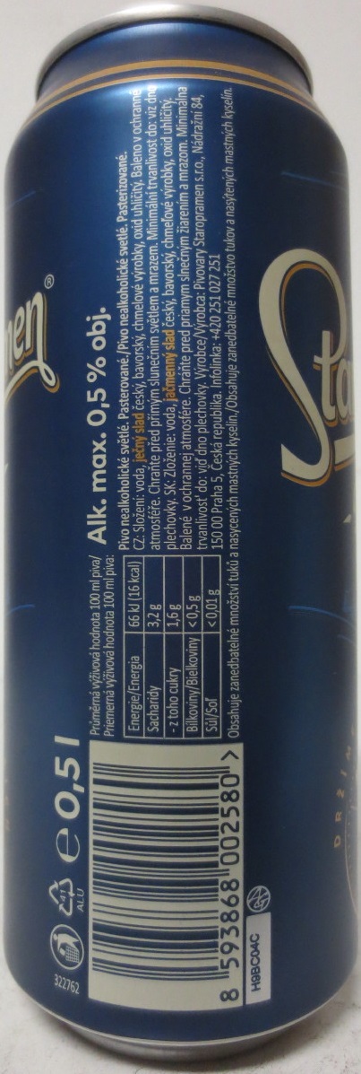 Staropramen -Nealko- 150 (50cl) (B/O)