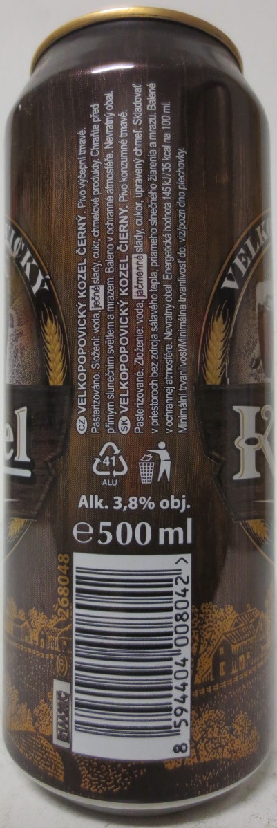 VELKOPOPOVICKÝ Kozel 1874 ČERNÝ (50cl) (B/O) č.8