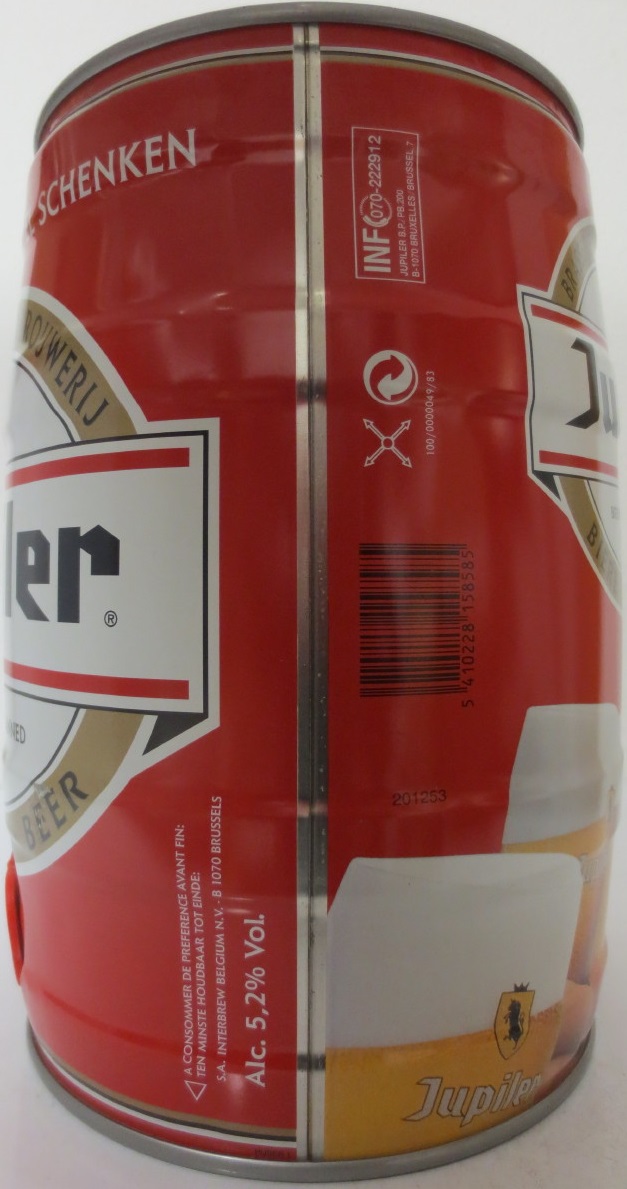 Jupiler BREWED AND CANNED IN BELGIUM (5L) Nr.4