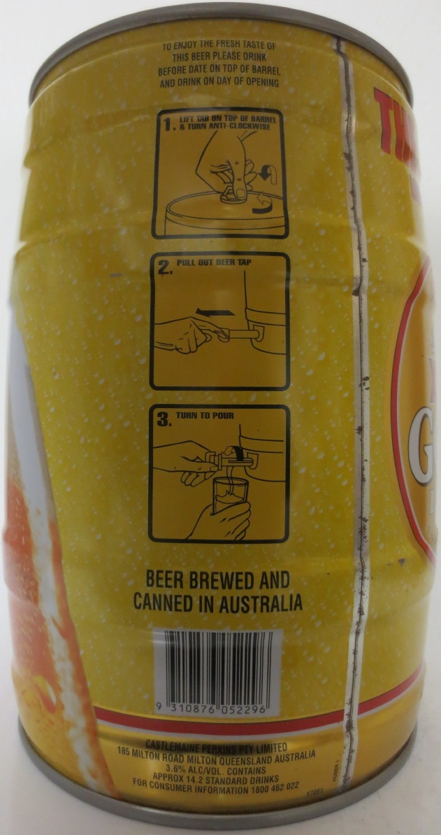 CASTLEMAIN XXXX GOLD LAGER (5L) Nr.1