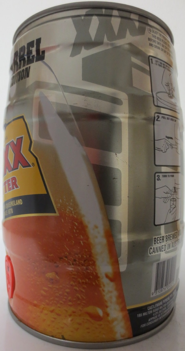 CASTLEMAINE XXXX BITTER THE BARREL STATE OF ORIGIN LIMITED EDITION 2001 (5L) Nr.1