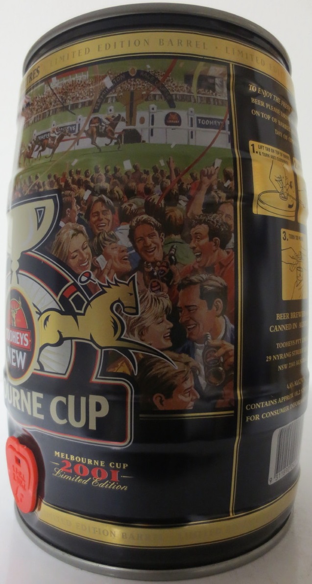 TOOHEYS NEW MELBOURNE CUP 2001 (5L) Nr.1 