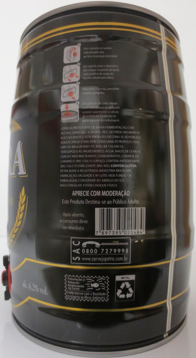 PETRA Schwarzbier CERVEJA PRETA PREMIUM (5L) Nr.1