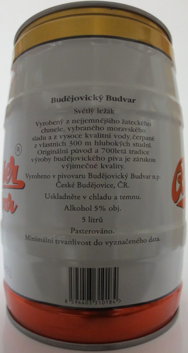 Budweiser Budvar BIER OHNE BEISPIEL č.5