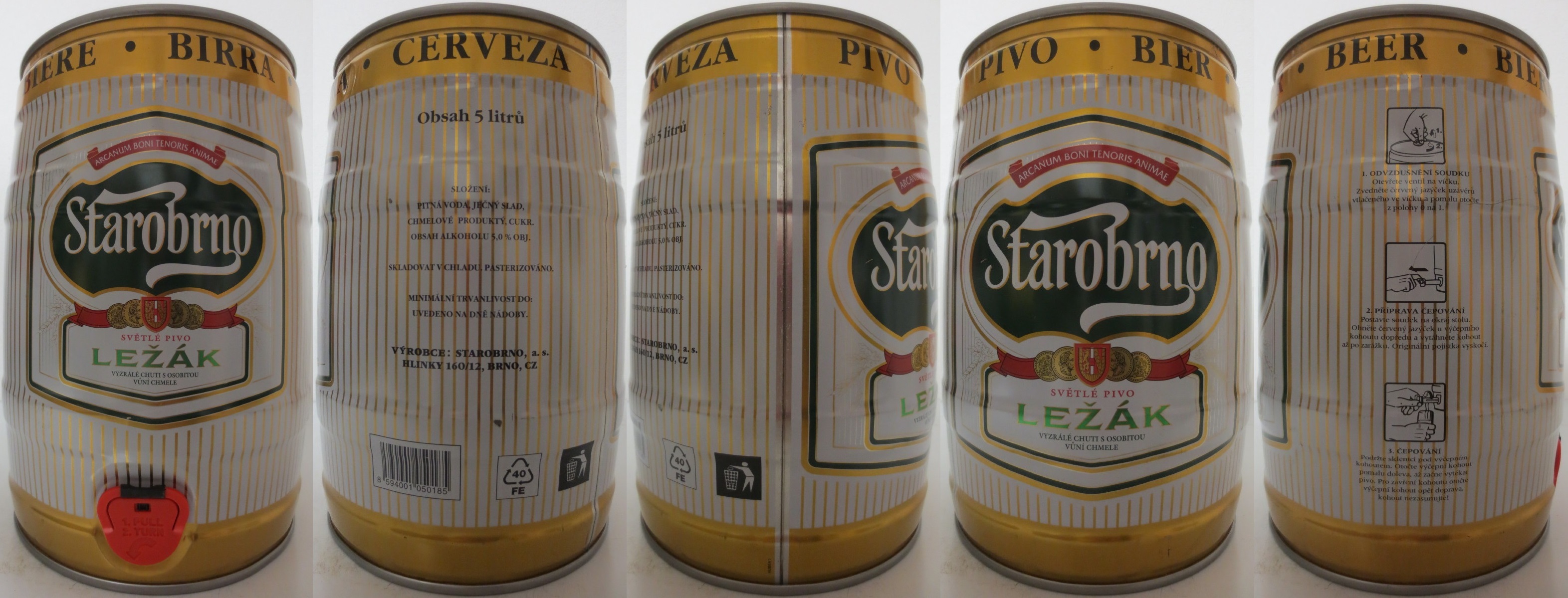 Starobrno SVĚTLÉ PIVO LEŽÁK VYZRÁLÉ CHUTI S OSOBITOU VŮNÍ CHMELE (5L) č.4