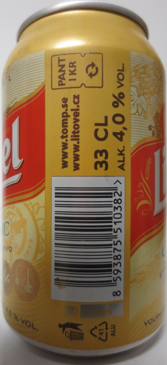 Litovel CLASSIC SVĚTLÉ VÝČEPNÍ PIVO (33cl) (T-O)