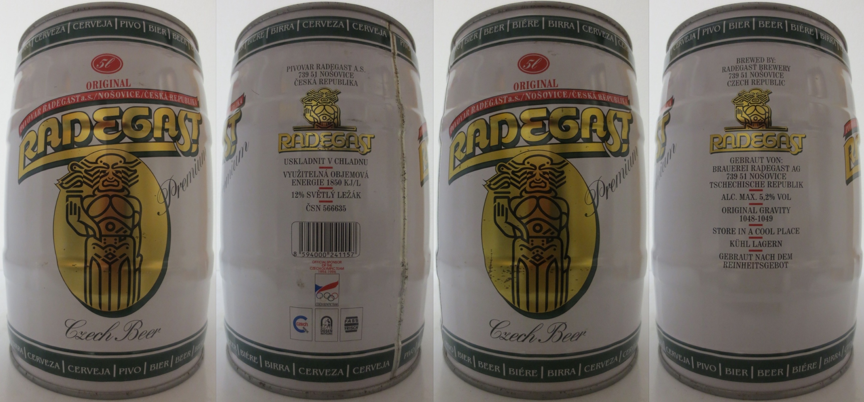 RADEGAST Premium Czech Beer (5L) č.1 
