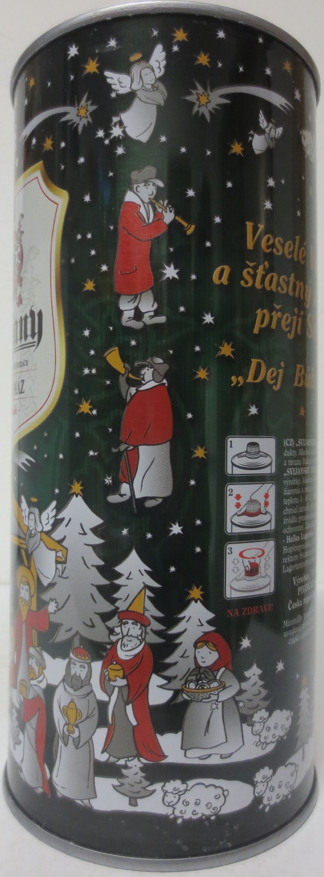 Svijany VÁNOČNÍ MÁZ Veselé Vánoce, a šťastný nový rok přejí Svijany ,,Dej Bůh štěstí (200cl)