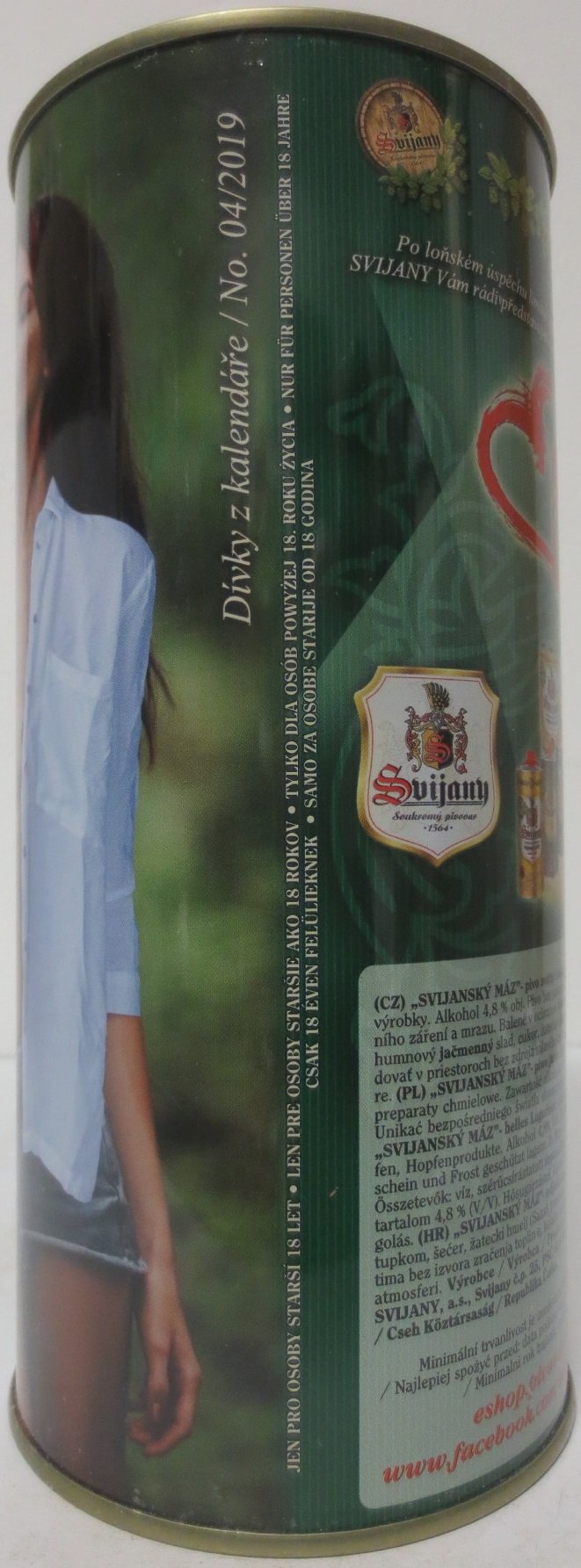 Svijany SVIJANSKÝ MÁZ dívky z kalendáře /No. 04/2019 (200cl)