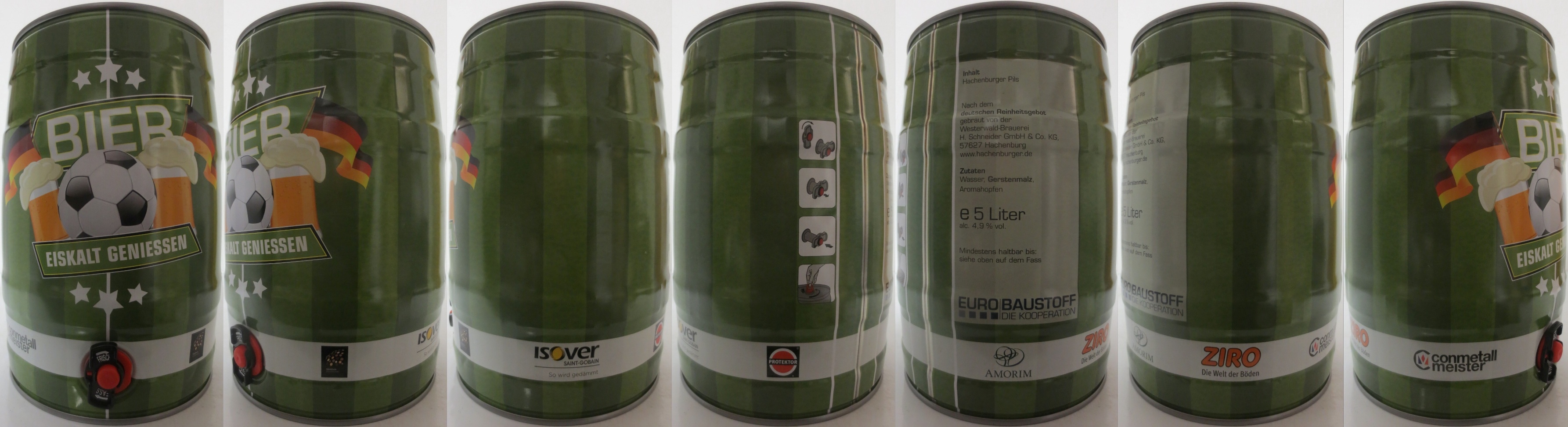Hachenburger Pils BIER EISKALT GENIESSEN Weltholz Sortimente (5L) Nr.1