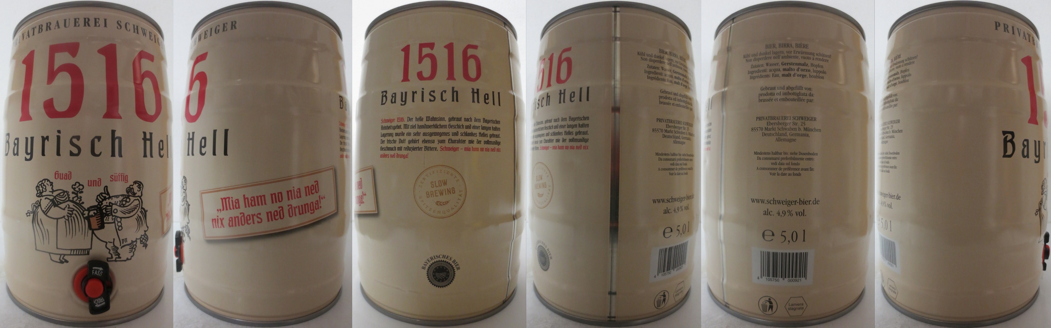 1516 Bayrisch Hell (5L) Nr.1