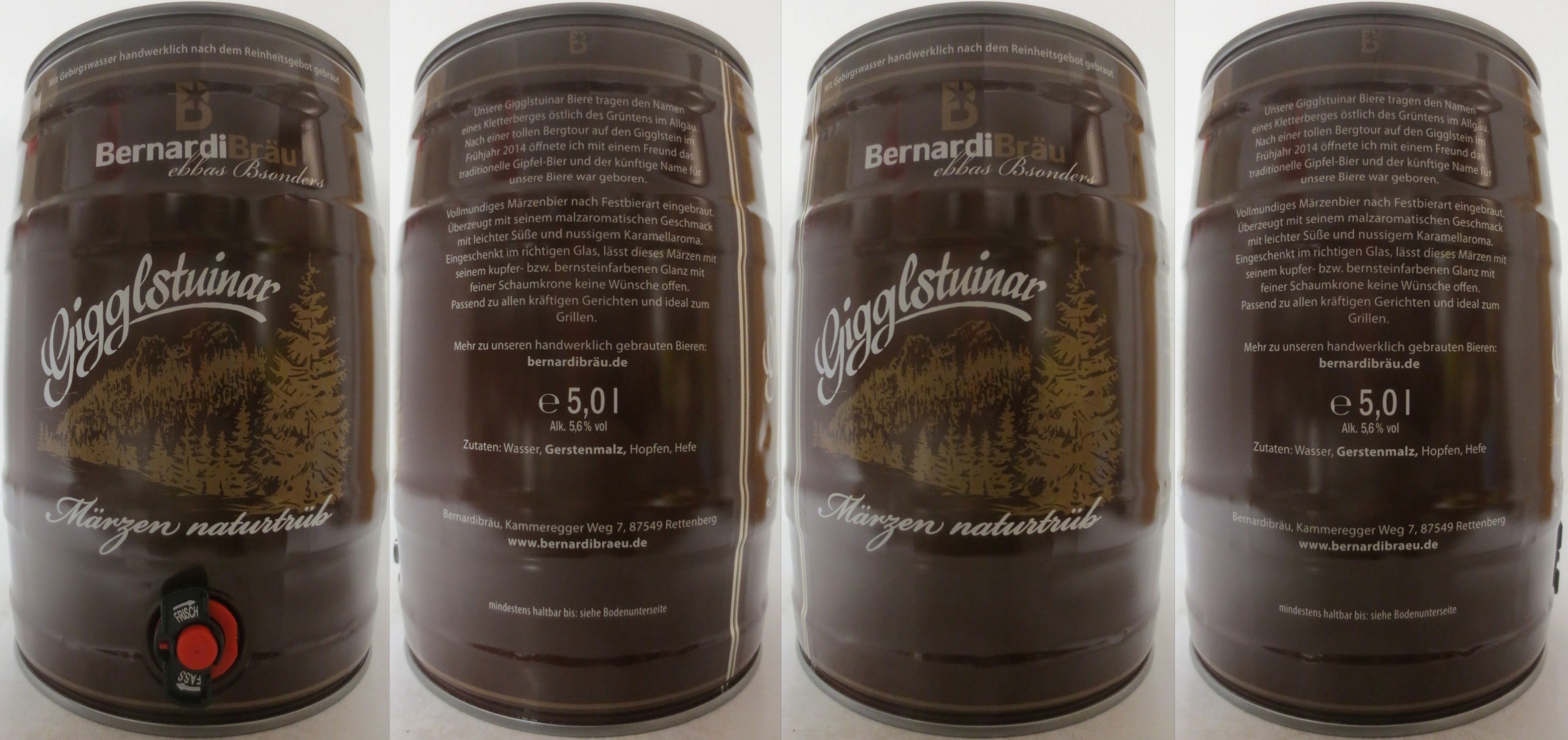 BernardiBräu Gigglstuinar Märzen naturtrüb (5L) Nr.1 