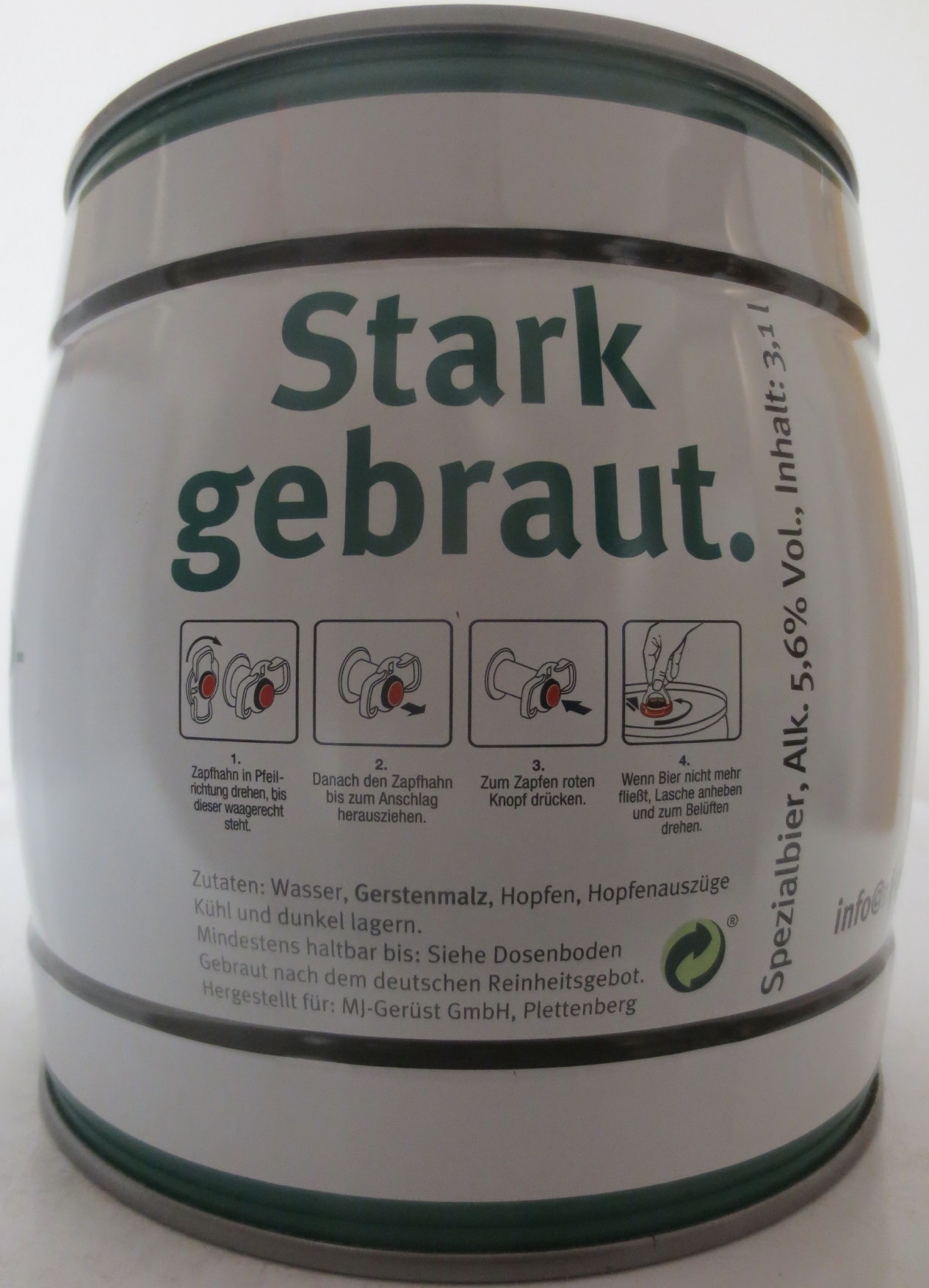 MJ FEIERABEND - FÄSSCHEN (3,1L) Nr.1 