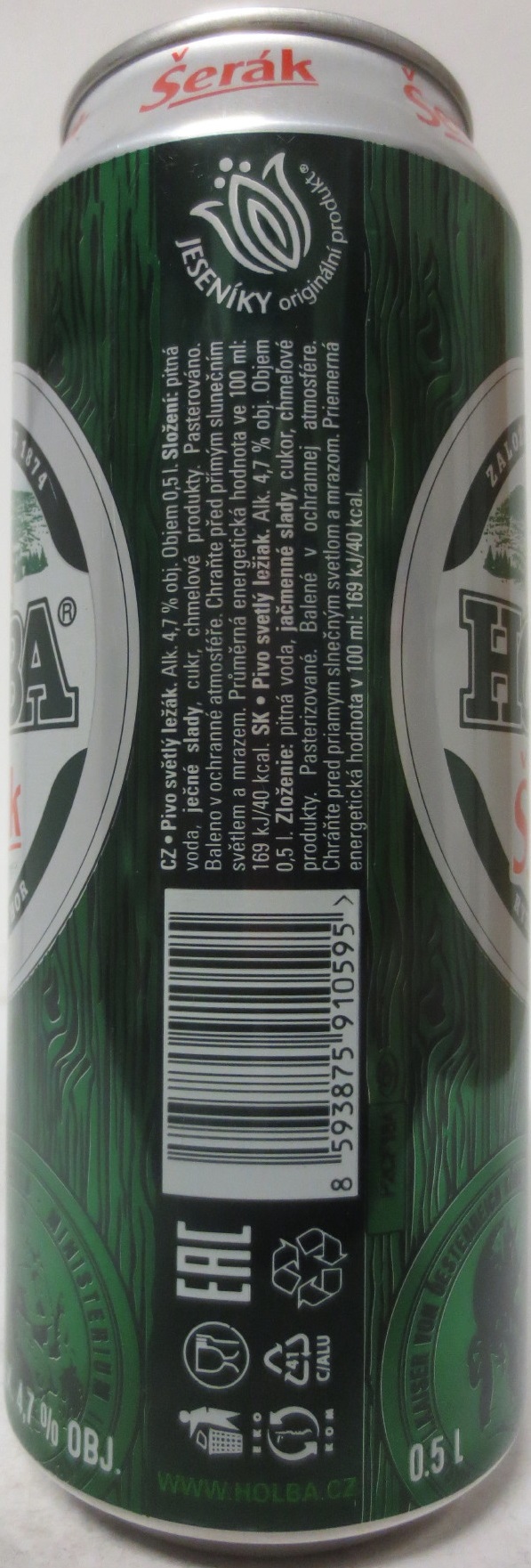 HOLBA Šerák 11 (50CL) (B/O) č.2 
