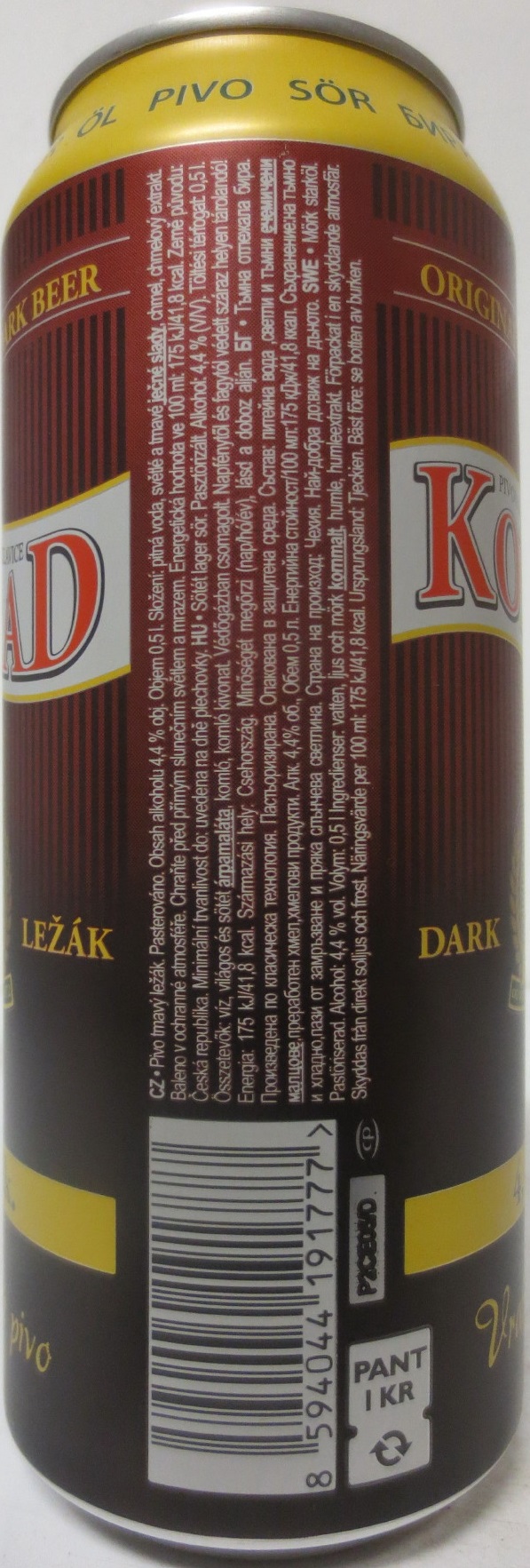 KONRAD 4,4% alk. Vratislavické pivo (50cl) (B/O)
