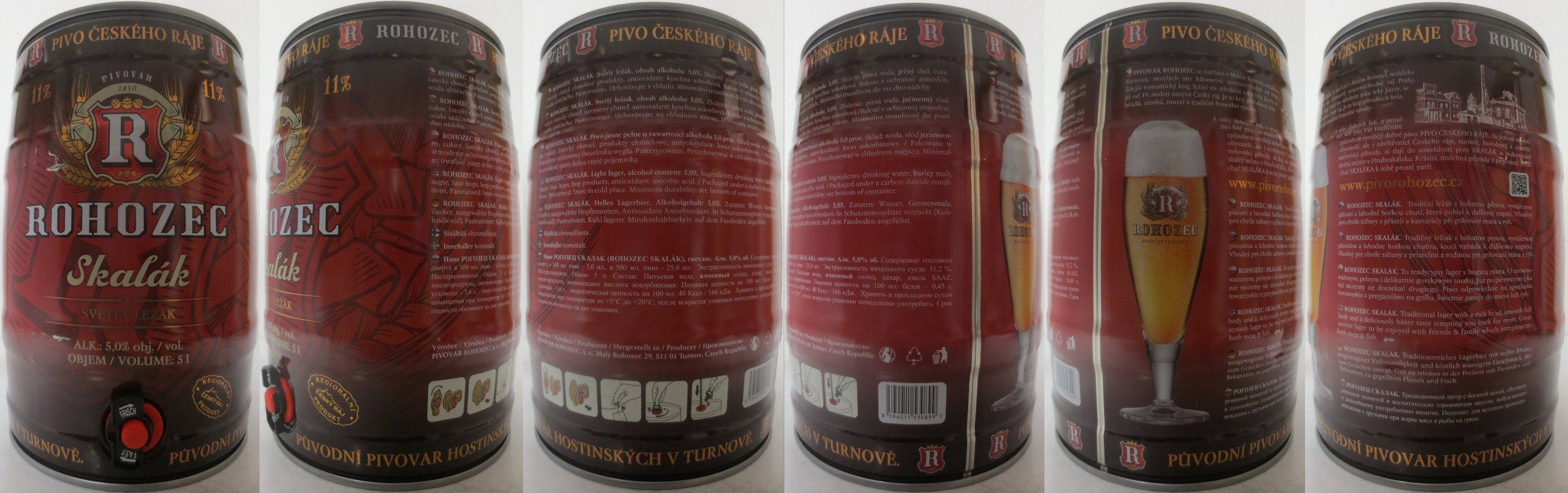 ROHOZEC Skalák SVĚTLÝ LEŽÁK (5L) č.2