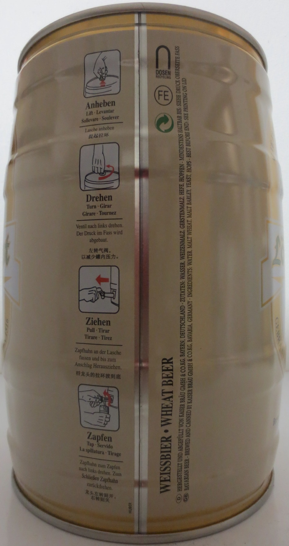 Löwenfürst Hefeweizen Hell (5L) Nr.1 
