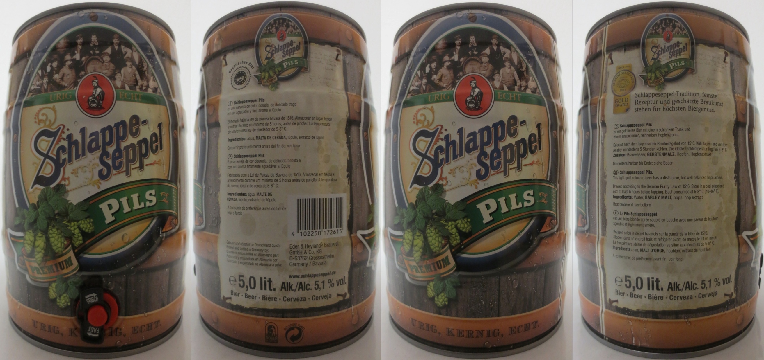 Schlappe-seppel KELLERBIER NATURTRÜB UNFILTERED (5L) Nr.1