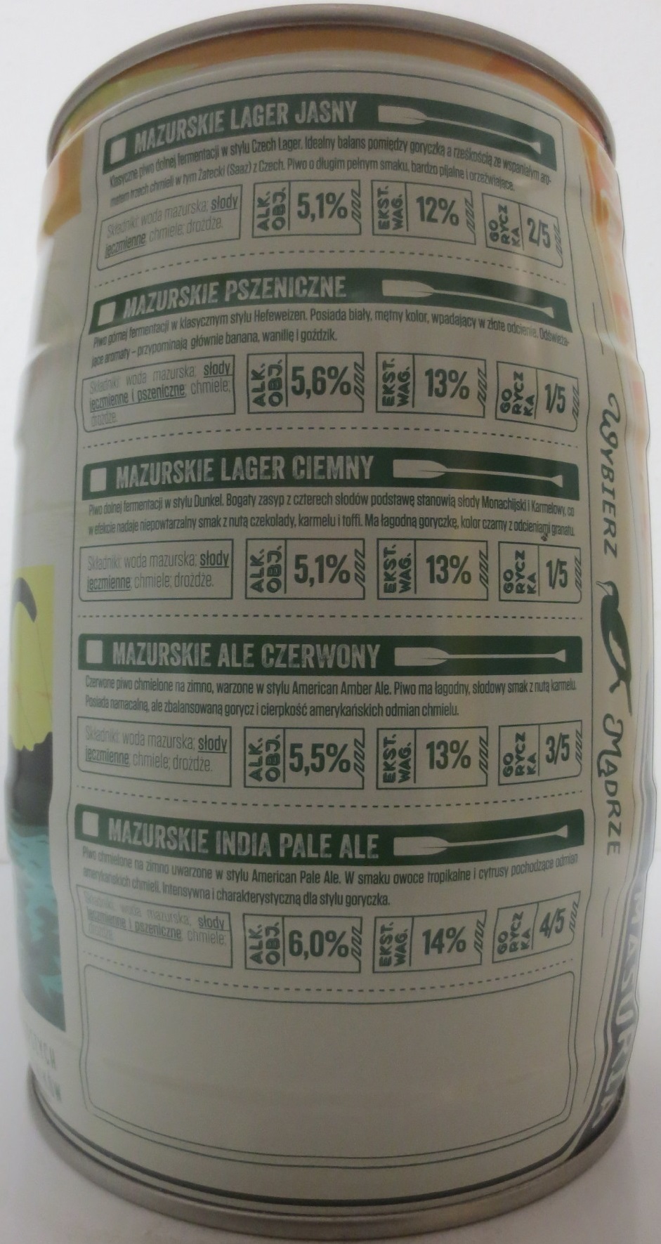 PIWO MAZURSKIE BROWAR RZEMIEŚLNICZY (5L) Nr.1