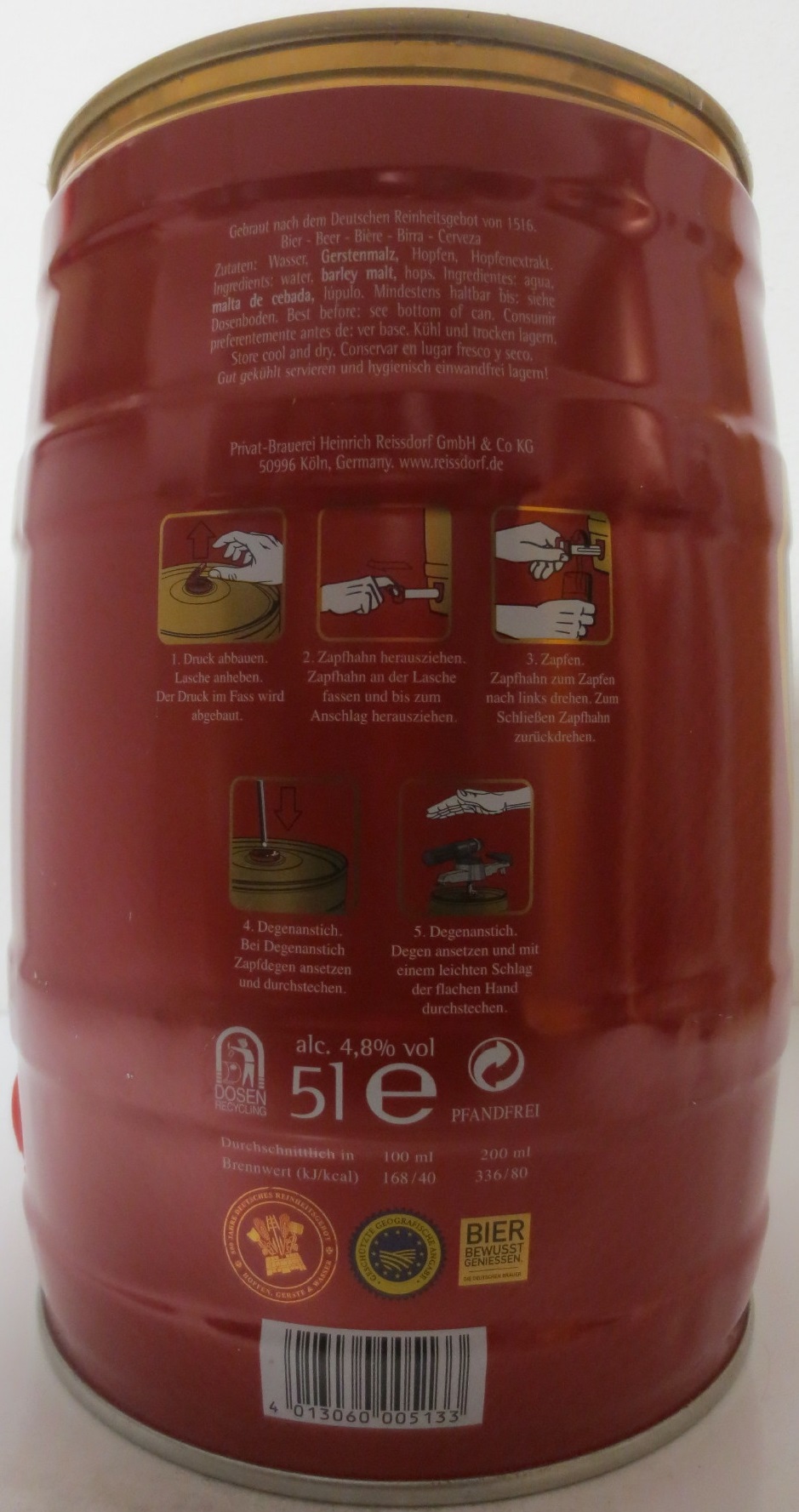 Reissdorf kölsch (5L) Nr.5
