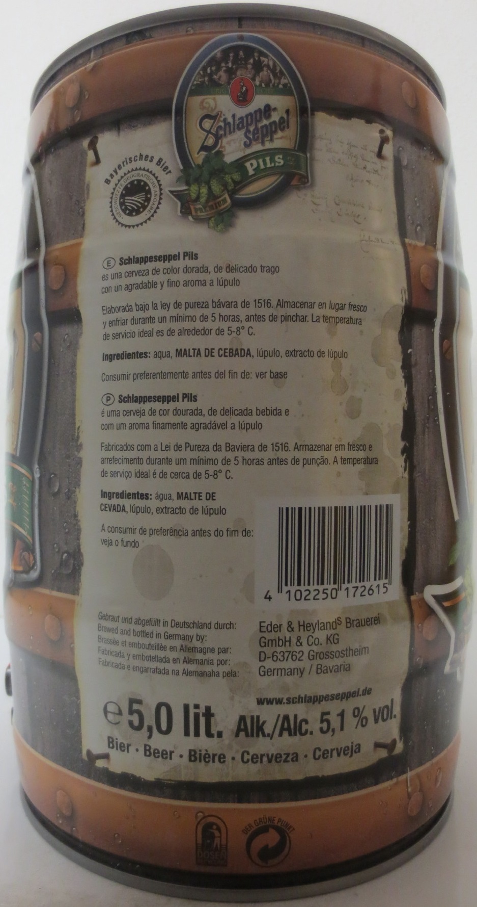 Schlappe-seppel PILS PREMIUM (5L) Nr.1 