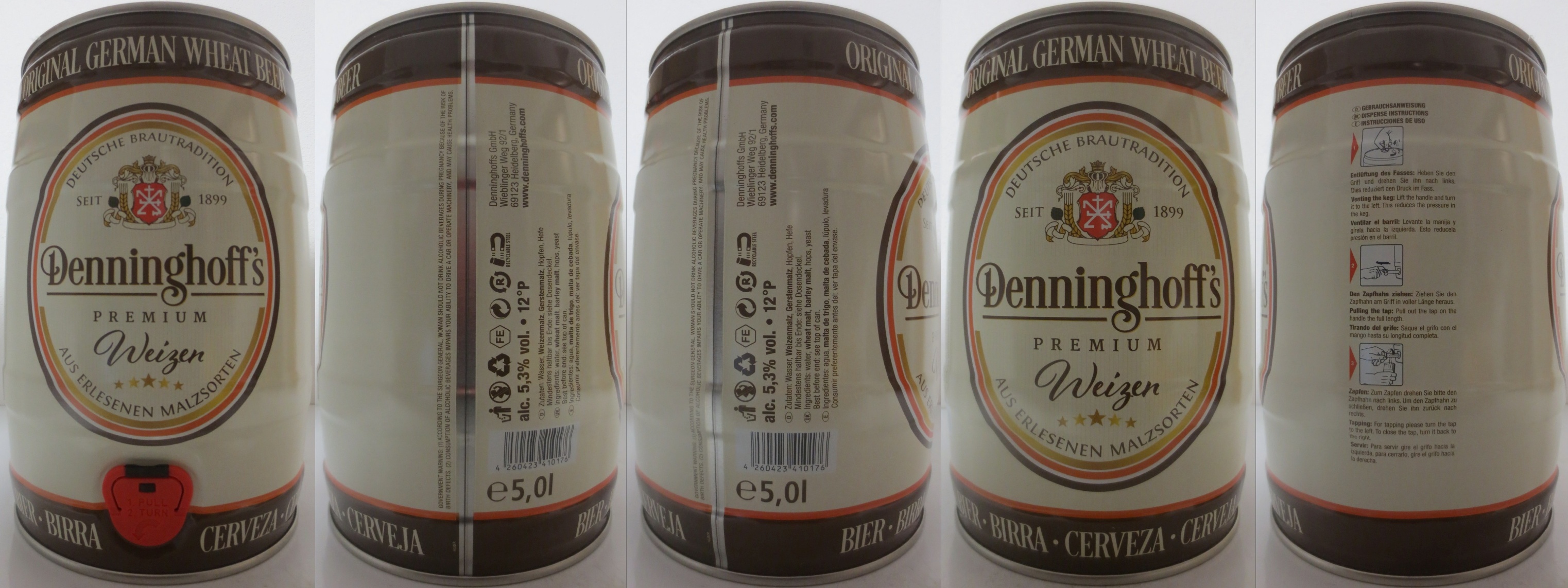 Denninghoff´s PREMIUM Weizen (5L) Nr.3 