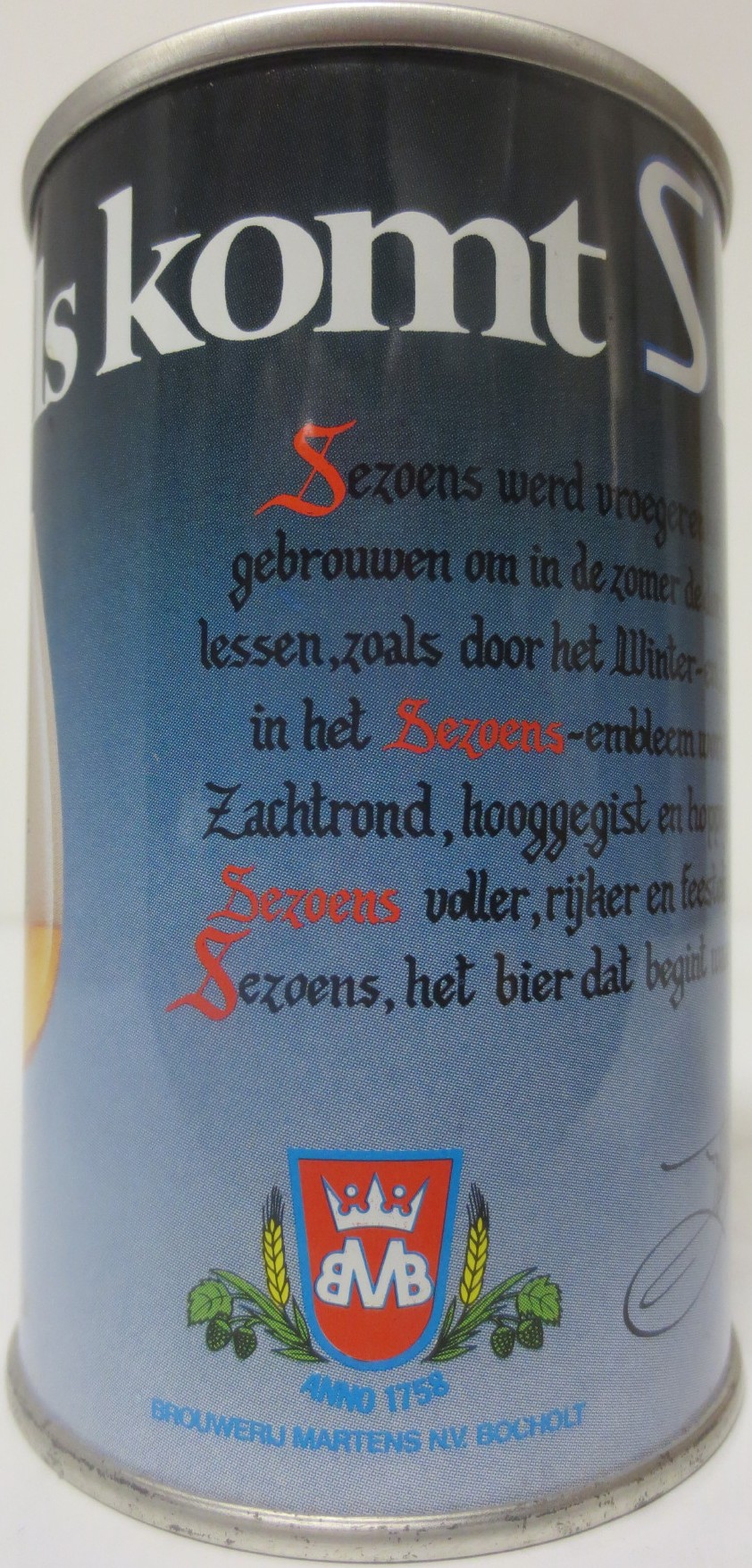 Na pils komt SEZONES (25cl) (B/O) (FT) Nr.1