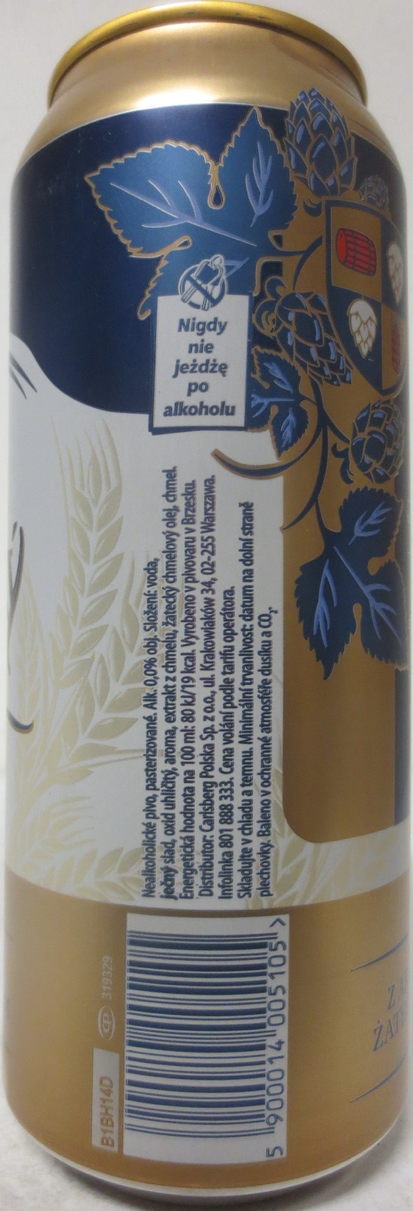 Žatecký 0,0% Z AROMATICKÝM ŽATACKÝM CHMELEM (50cl) (B/O) č.1
