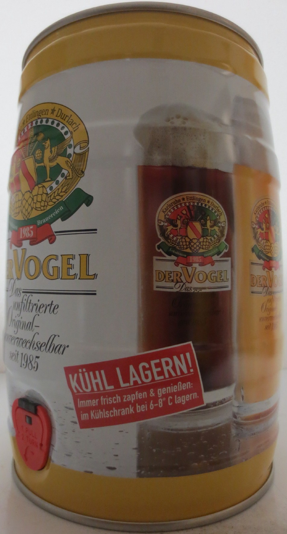 DER VOGEL Das unfiltrierte Original unverwechselbar seit 1985 KÜHL LAGERN! (5L) Nr.1