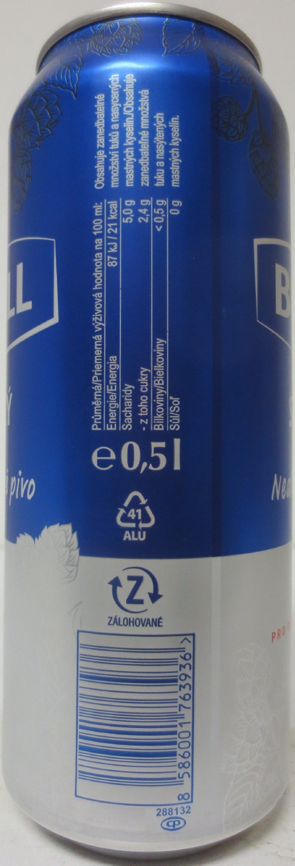 BIRELL SVĚTLÝ Nealkoholické pivo (SK) (50cl) (B/O) č.1 