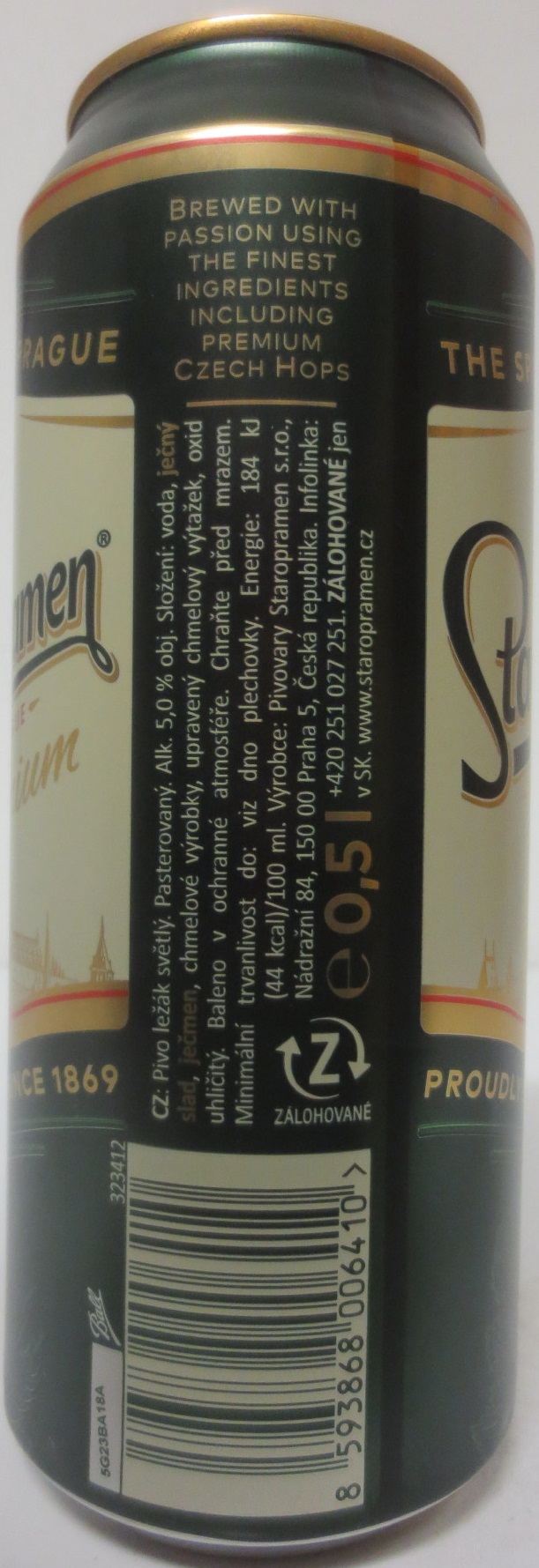 Staropramen EST. IN PRAGUE Premium (SK) (50cl) (B/O) č.2