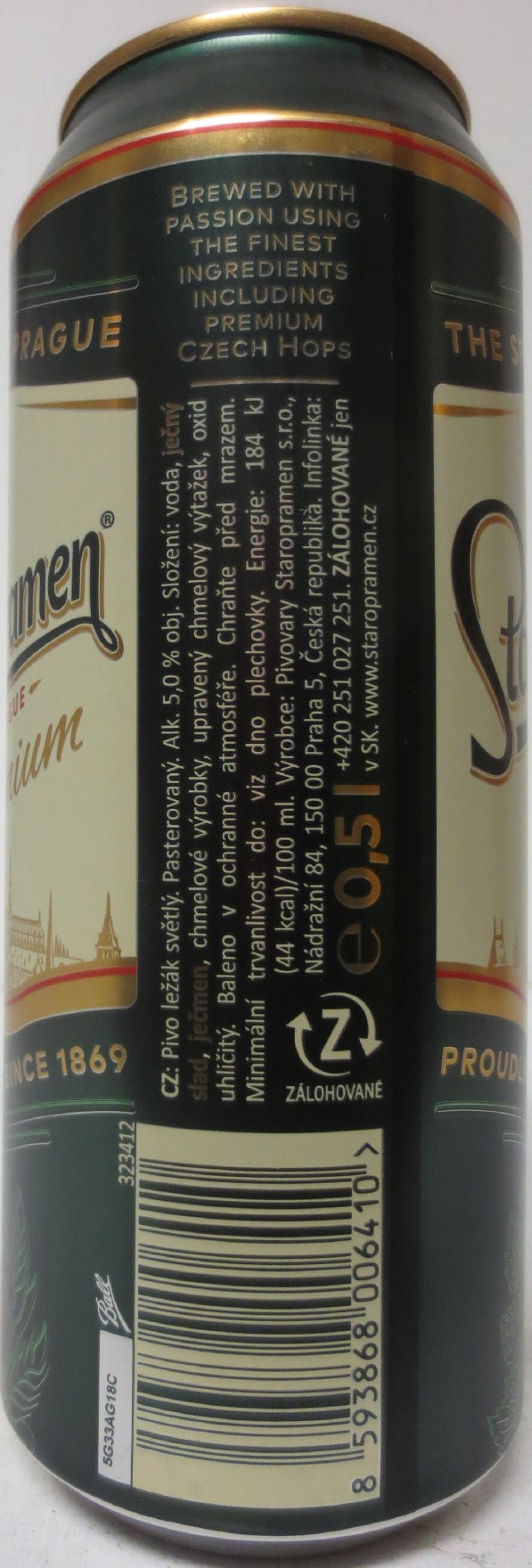 Staropramen EST. IN PRAGUE Premium (SK) (50cl) (B/O) č.3