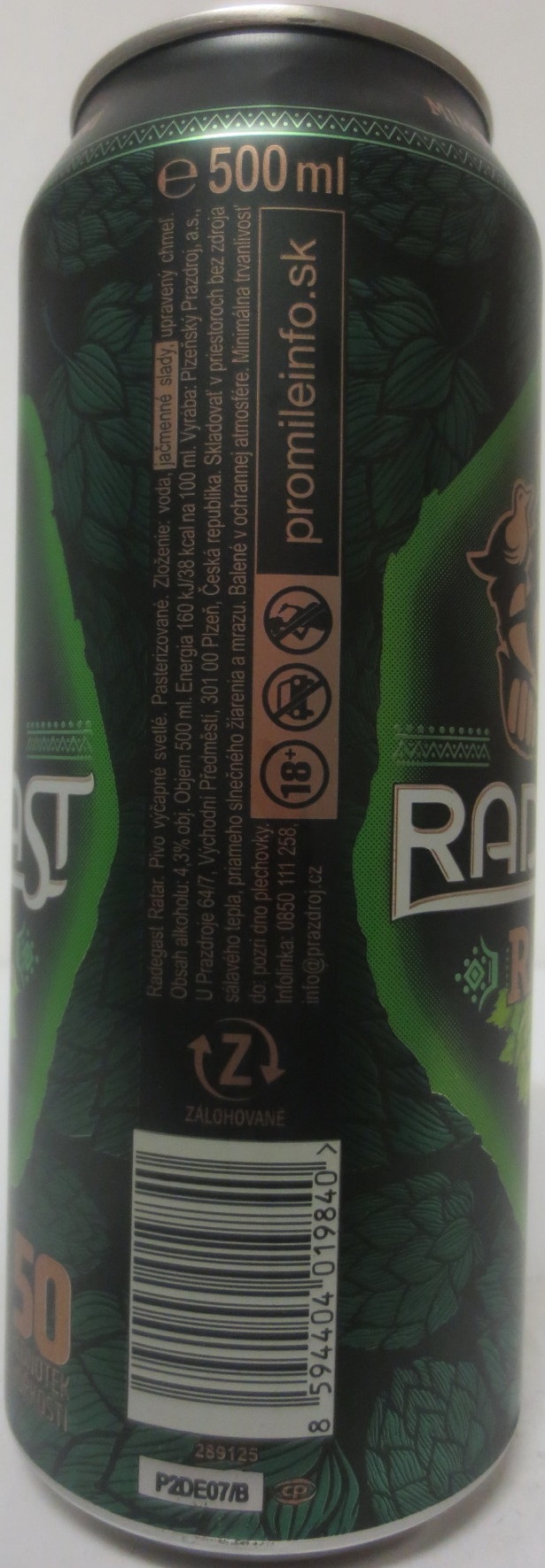 RADEGAST RATAR (SK) (50cl) (B/O) č.1