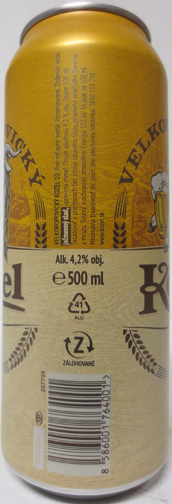 VELKOPOPOVICKÝ Kozel 1874 10 (SK) (50cl) (B/O) č.2