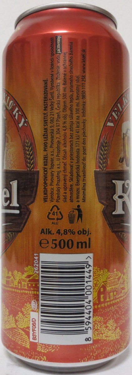 VELKOPOPOVICKÝ Kozel 1874 12% (SK) (50cl) (B/O) č.2 
