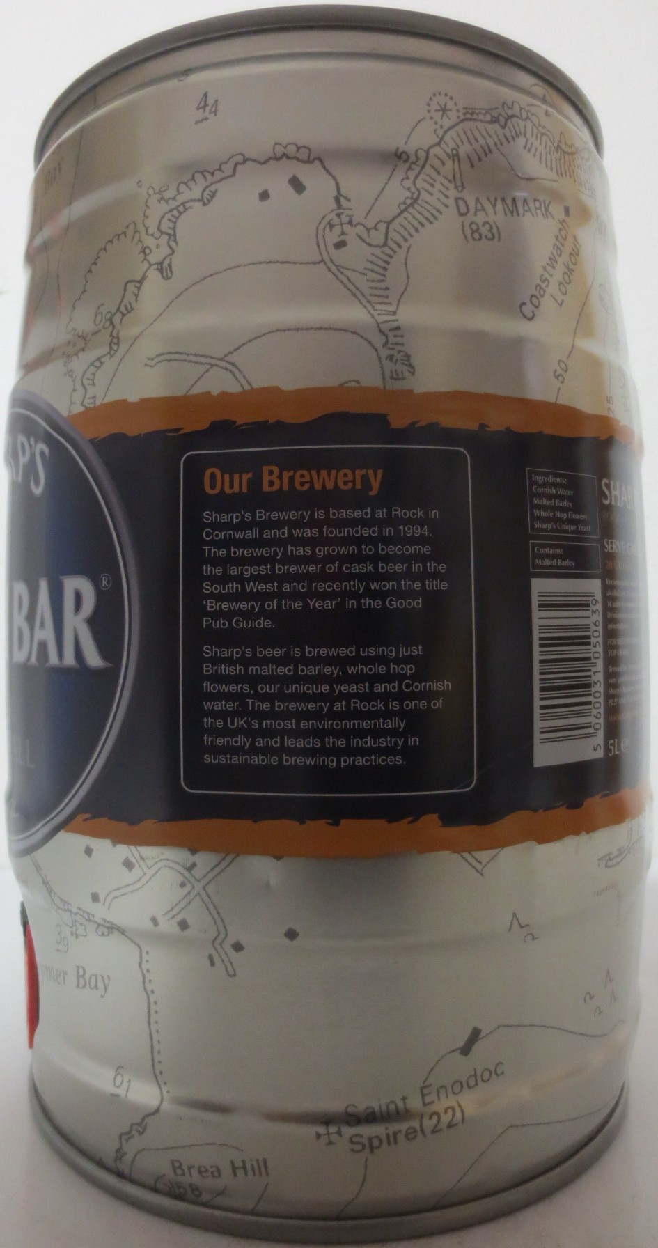 SHARP´S BREWERY DOOM BAR ROCK CORNWALL (5L) Nr.1