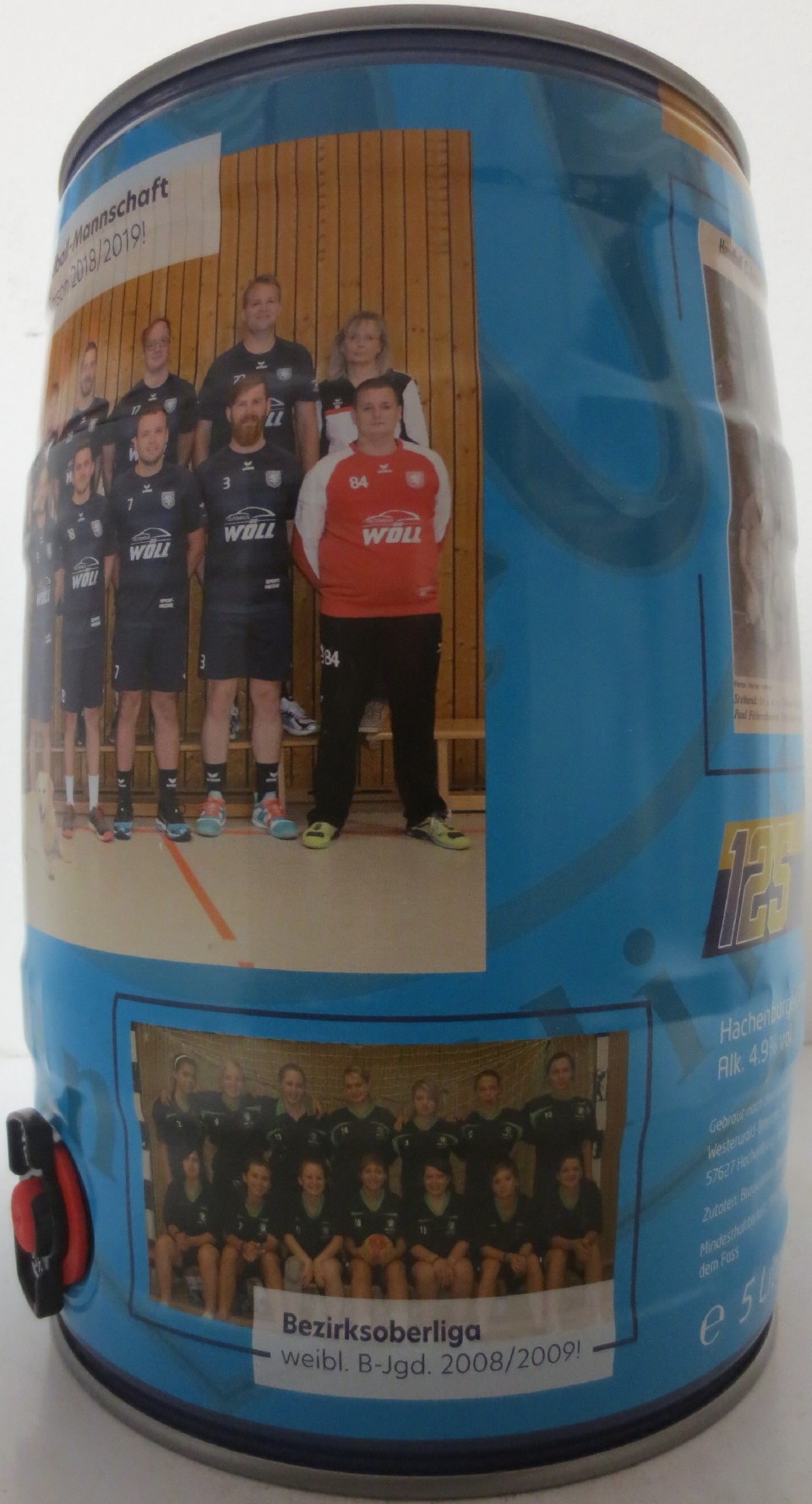 Hachenburger Pils Männer-Handball-Mannchaft des TuS K-K Saison 2018-2019! (5L) Nr.1 