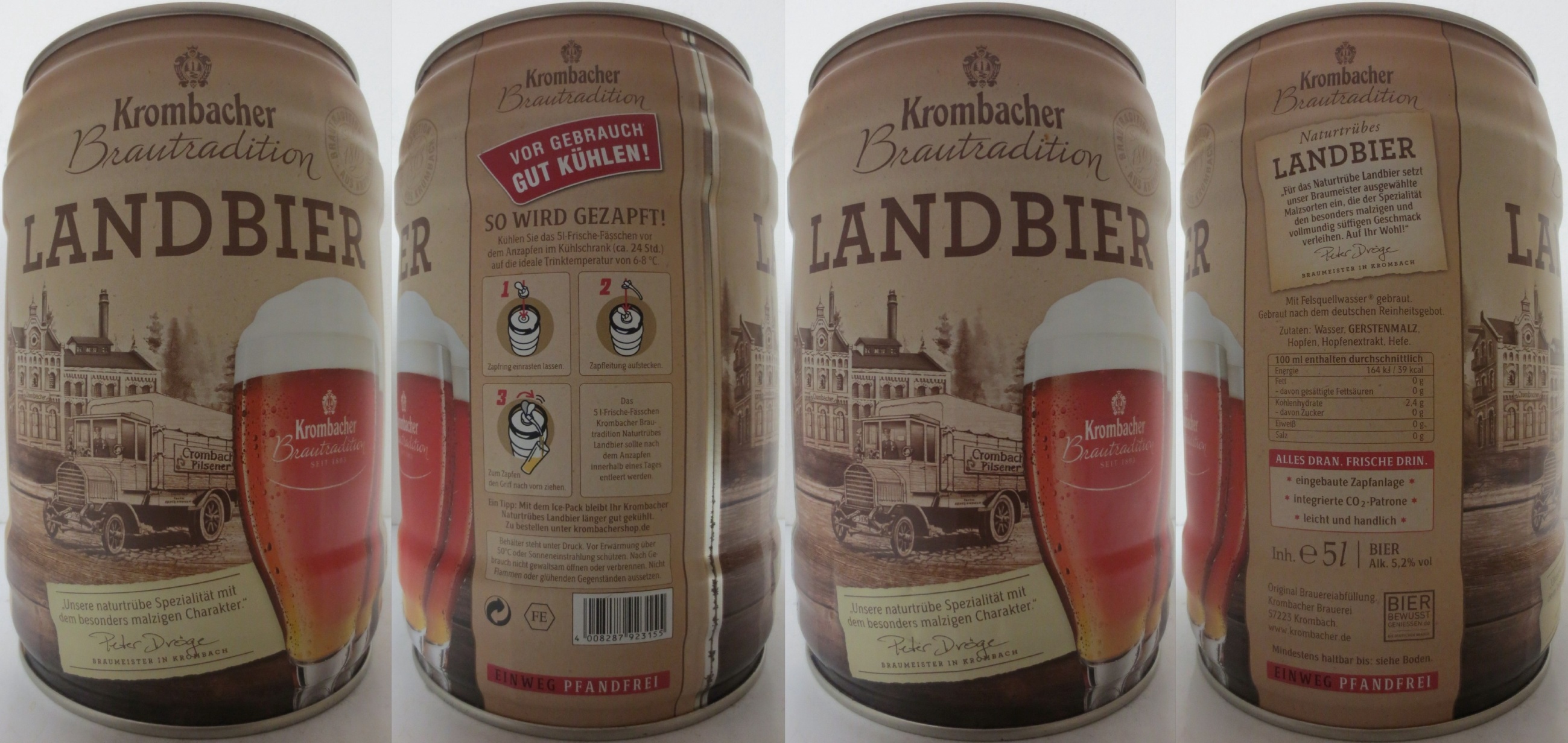 Krombacher Brautradition LANDBIER (5L) Nr.1 