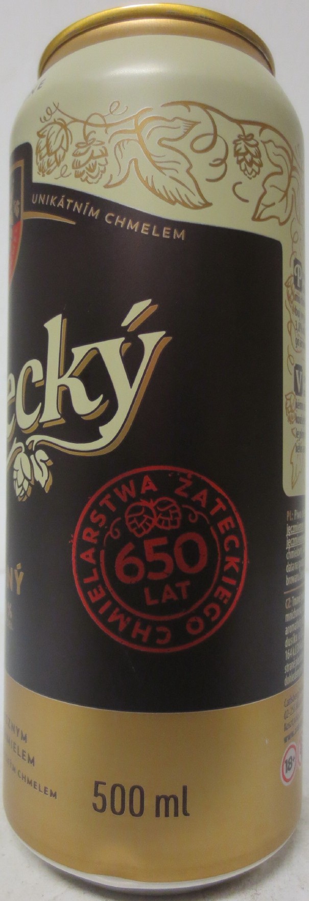 Žatecký ČERNÝ 3,8% OBJ. (50cl) (B/O) č.1 