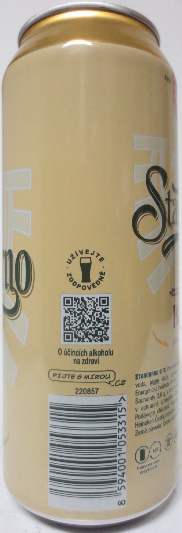 Starobrno BITR EXTRA HOŘKÝ LEŽÁK (50cl) (B/O) č.1