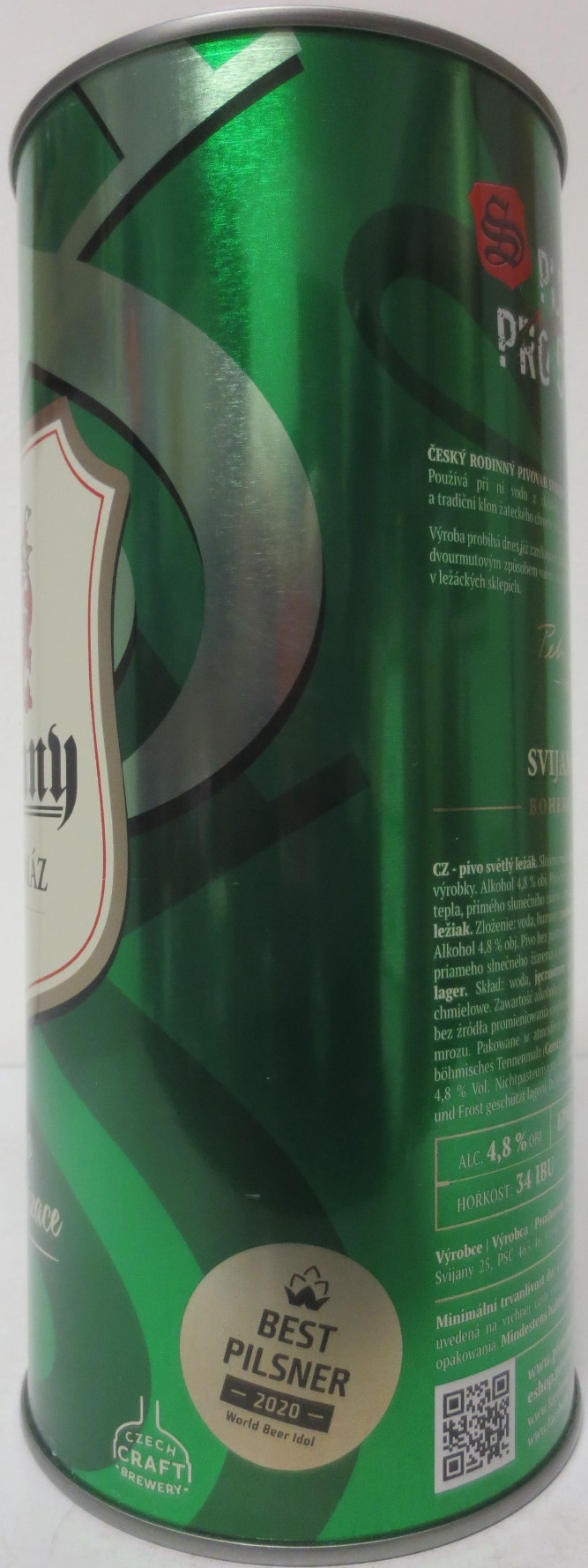 Svijany SVIJANSKÝ MÁZ - Světlý ležák .1564. Tradiční pivo bez pasterizace 11 (200cl) č.1