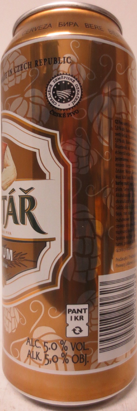 RYCHTÁŘ PREMIUM PIVO SVĚTLÝ LEŽÁK (CZ) (50cl) (B/O) č.2 