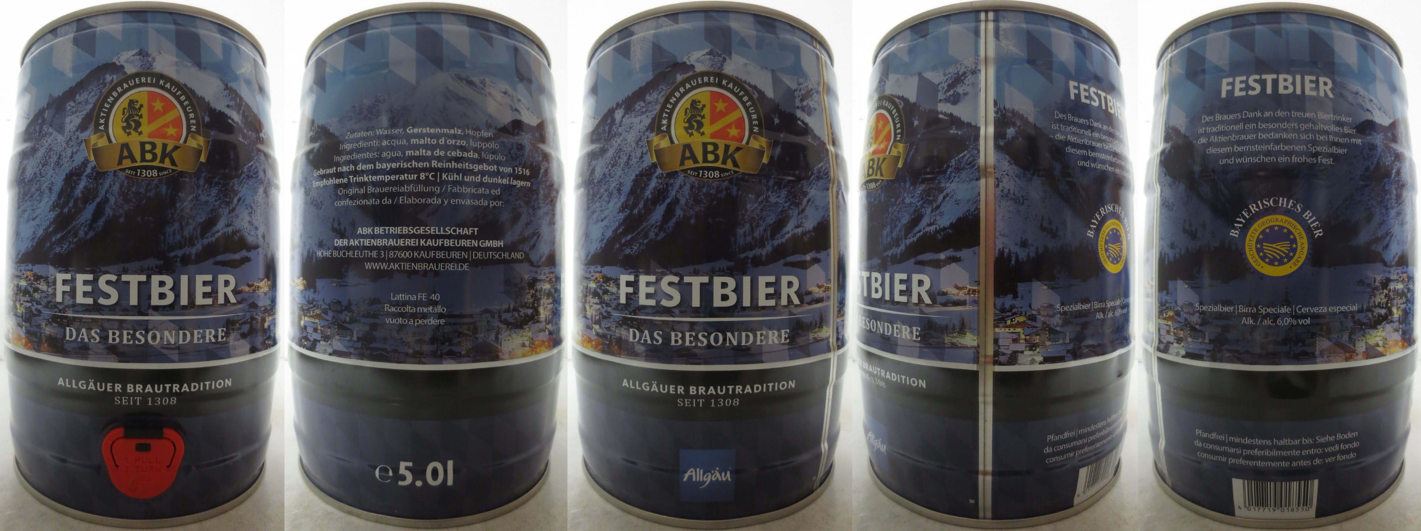 ABK FESTBIER DAS BESONDERE ALLGÄUER BRAUTRADITION SEIT 1308 (5L) Nr.1