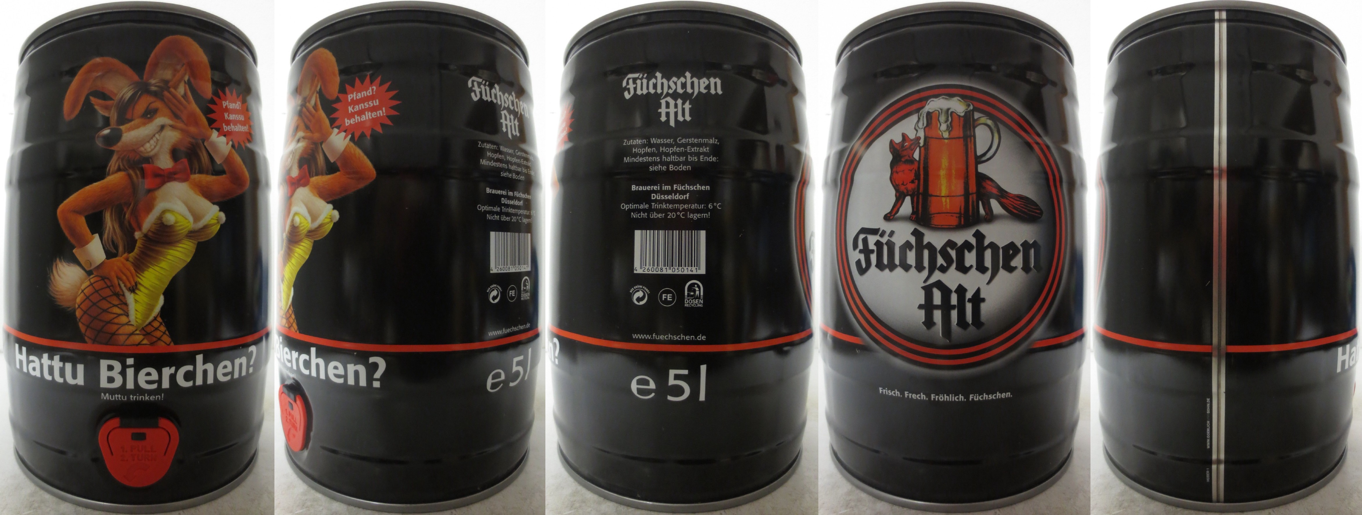Füchschen Alt Hattu Bierchen? Muttu trinken! (5L) Nr.1